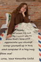 Dear Mom Air Mail Cozy Plush Fleece Blanket - 60x80 | Perfect Gift for Mom