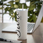 Bride 2023 Skinny Steel Tumbler with Straw, 20oz, perfect gift for her, perfect gift for bride, bride tumbler for wedding day, perfect bachelorette party gift for bride