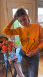 Dancing Skeletons Under A Black Moon Crewneck Pullover Sweatshirt | Perfect Halloween Sweater | Fall Clothing | All Hallows Eve