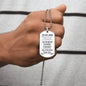 To My Son Proud Father Dog Tag | Perfect Gift for Son | Meaningful Gift from Father to Son