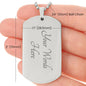 To My Son Proud Father Dog Tag | Perfect Gift for Son | Meaningful Gift from Father to Son