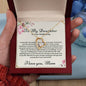 To My Daughter On Your Wedding Day Perfect Gift | Stunning Necklace Gift for Daughter On Her Wedding Day