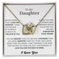 To My Daughter I Love You Stunning Necklace | Enchanting Gift for Daughter for Birthday, Christmas, Graduation | Perfect Necklace for Her