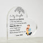 To My Daughter Love Dad Acrylic Art | Perfect Gift for Daughter | Daughter Gift from Dad