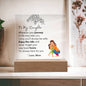 To My Daughter Love Mom Acrylic Art Gift | Perfect Gift For Daughter | Perfect Gift From Mom to Daughter | Christmas, Birthday, Graduation | Enchanted Special Occasion Art Gift