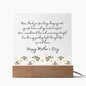 Acrylic Art Plaque for Mom | Perfect Mother's Day Gift