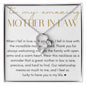 To My Amazing Mother In Law Stunning Necklace Gift | Perfect Gift For Mother In Law On Wedding Day