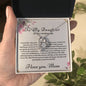 To My Daughter On Your Wedding Day Perfect Gift | Stunning Necklace Gift for Daughter On Her Wedding Day