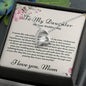 To My Daughter On Your Wedding Day Perfect Gift | Stunning Necklace Gift for Daughter On Her Wedding Day