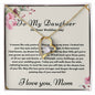 To My Daughter On Your Wedding Day Perfect Gift | Stunning Necklace Gift for Daughter On Her Wedding Day