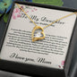 To My Daughter On Your Wedding Day Perfect Gift | Stunning Necklace Gift for Daughter On Her Wedding Day
