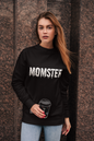 MOMSTER Crewneck Pullover Sweatshirt | Perfect Gift for Mom | Perfect Halloween Shirt for Moms | Mom Fall Apparel