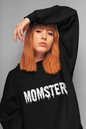 MOMSTER Crewneck Pullover Sweatshirt | Perfect Gift for Mom | Perfect Halloween Shirt for Moms | Mom Fall Apparel