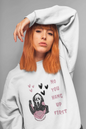 No You Hang Up First Halloween Crewneck Pullover Sweatshirt | Perfect Unisex Sweater for Fall | Spooky Season Sweater
