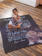 To My Daughter Love Dad Cozy Plush Fleece Blanket - 50x60 |Perfect Gift From Dad | Cozy Blanket Gift for Daughter