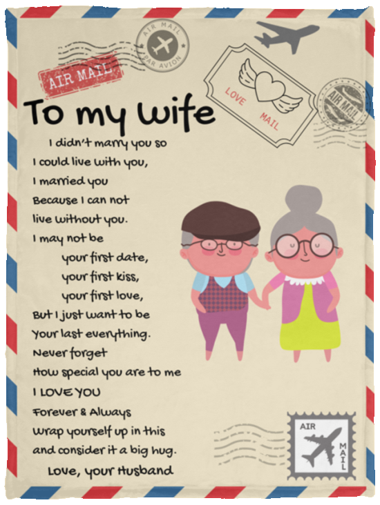 Cozy Gift for Wife | Plush Fleece Blanket - 30x40