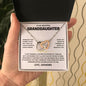 To My Beautiful Granddaughter Believe in Yourself - Stunning Necklace Gift