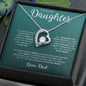 Forever Love necklace Gift for Daughter from Dad