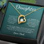 Forever Love necklace Gift for Daughter from Dad