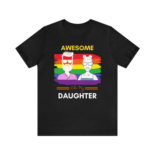 Awesome Like My Daughter Jersey Short Sleeve Tee | Perfect Father’s Day Gift