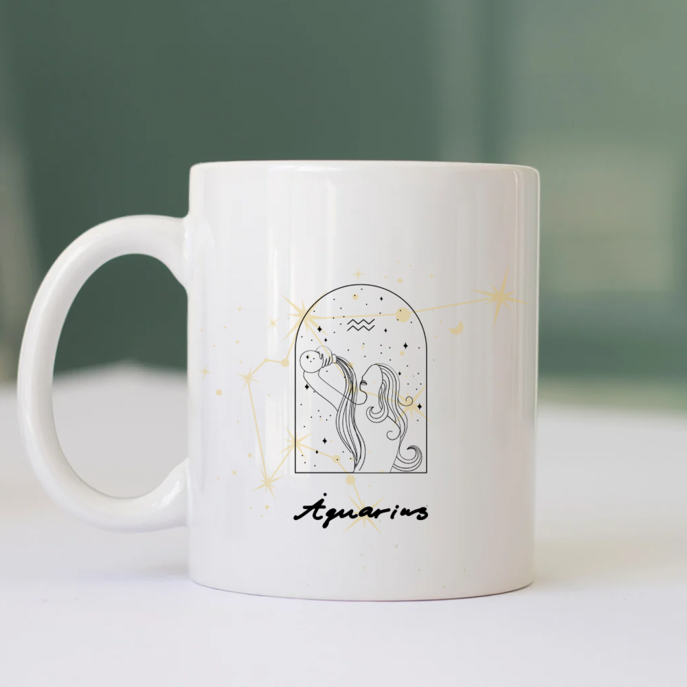 Aquarius Zodiac Magic Mug | Perfect Birthday Gift