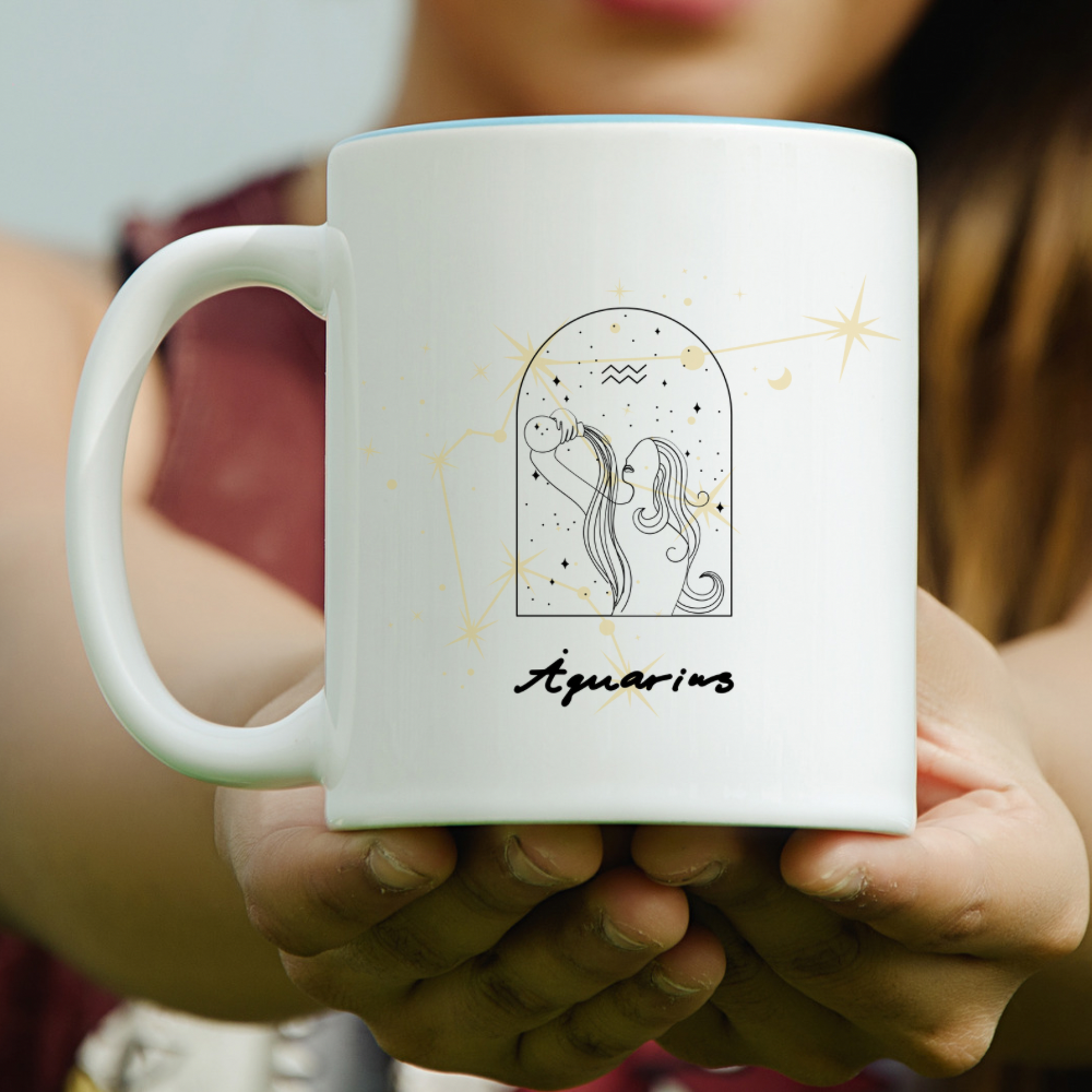 Aquarius Zodiac Magic Mug | Perfect Birthday Gift