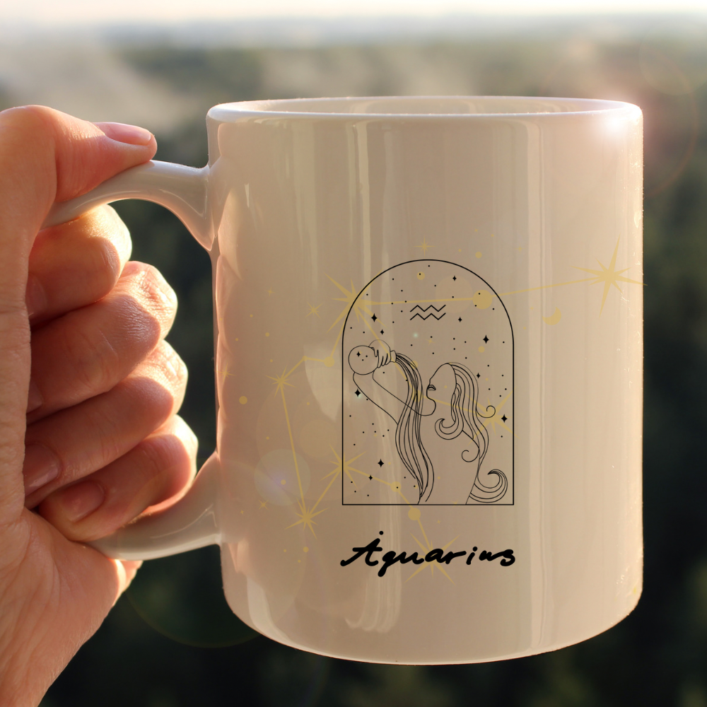 Aquarius Zodiac Magic Mug | Perfect Birthday Gift