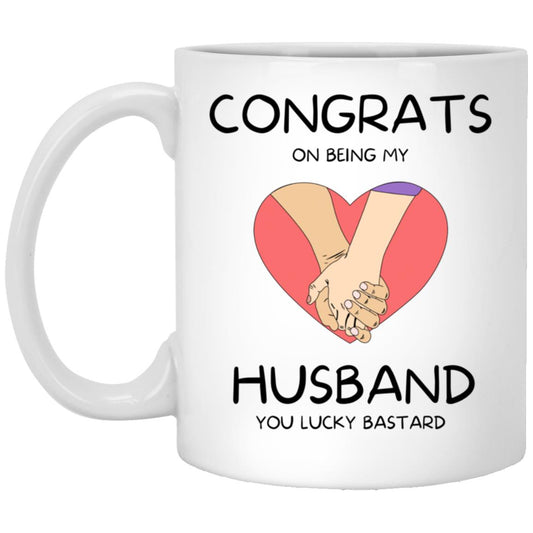 Congrats On Being My Husband Heart Mug