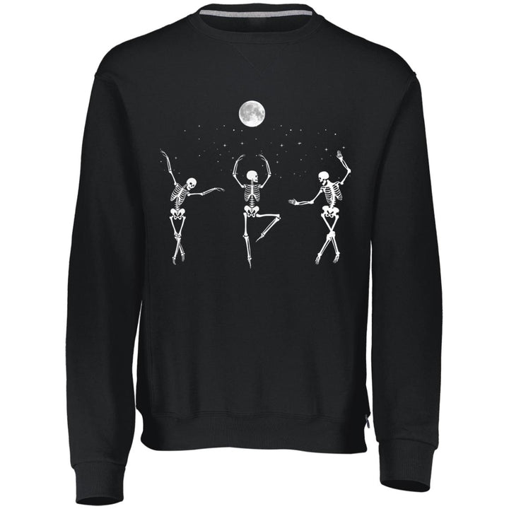 Skeletons Dancings Under A Full Moon  Dri-Power Fleece Crewneck Sweatshirt | Perfect Halloween Sweater | Sweater Weather, October, All Hallows Eve