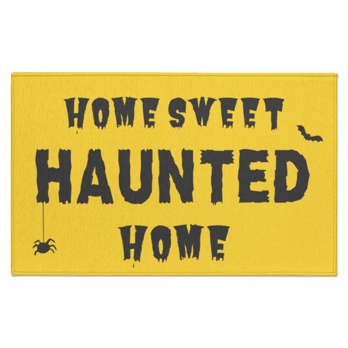 Home Sweet Haunted Home Halloween Mat | Indoor Mat | Halloween Decorations