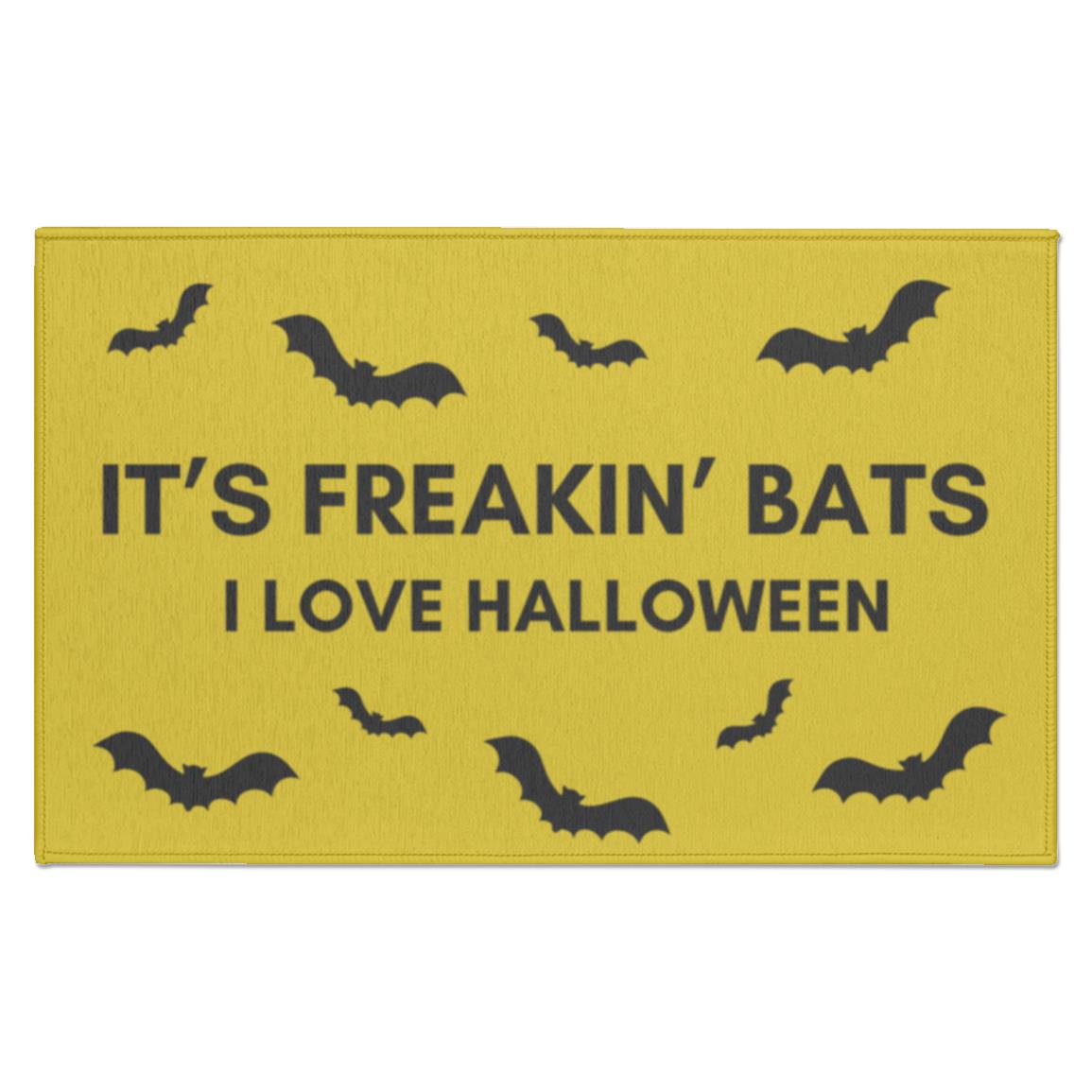 It’s Freakin’ Bats I Love Halloween Indoor Mat | Halloween Decoration | Halloween Mat