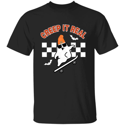 Creep It Real 5.3 oz. T-Shirt | Perfect Gift for Her for Him | Halloween T-Shirt | Fall Clothes