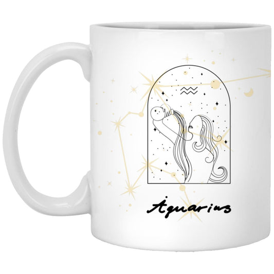 Aquarius Zodiac Magic Mug | Perfect Birthday Gift