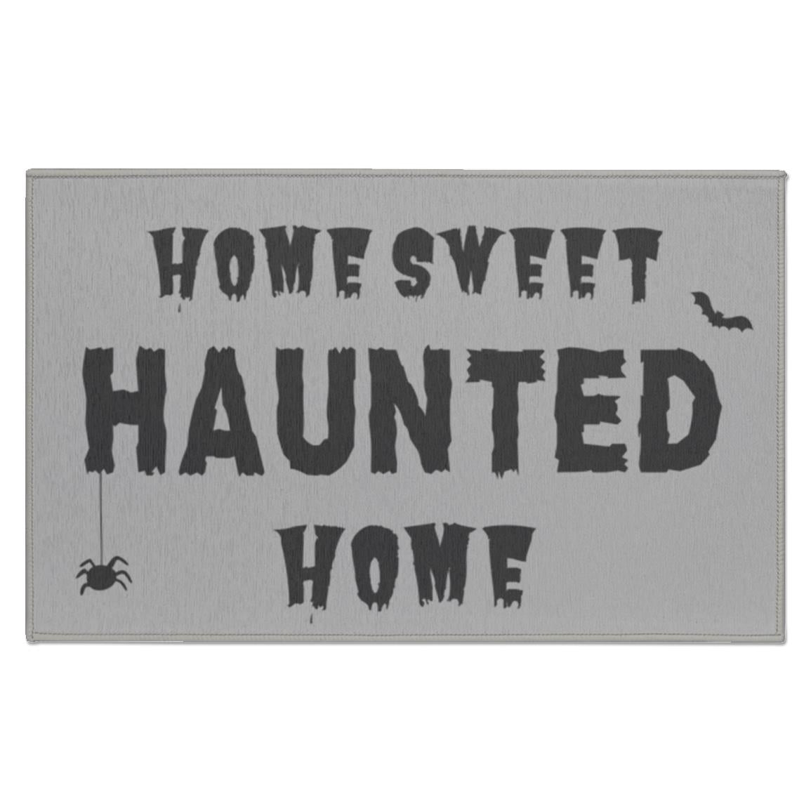 Home Sweet Haunted Home Halloween Mat | Indoor Mat | Halloween Decorations