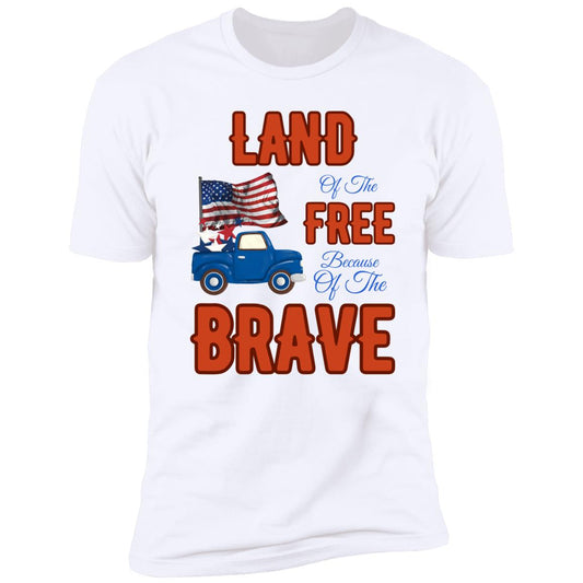 Land of The Free T-Shirt | 4th Of July T-Shirt | Front Design