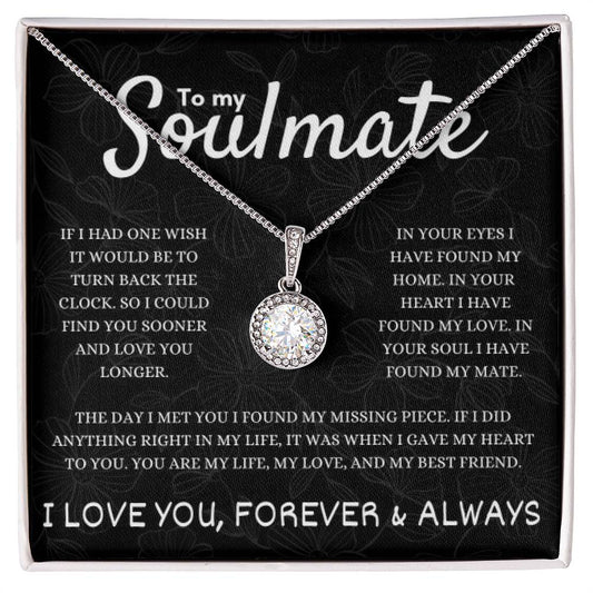 To My Soulmate Enchanted Necklace for Her | Perfect Gift for Anniversary, Birthday, Holiday Gift,  Valentines day | Perfect Gift for Partner