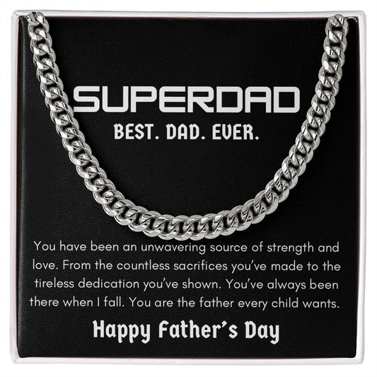 Super Dad Chain | Perfect Gift for Dad | Father's Day Gift