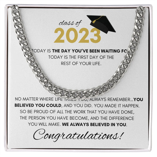 Perfect Gift for Him on His Graduation Day | Stunning Link Chain