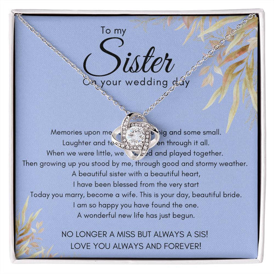 To My Sister On Your Wedding Day | Perfect Gift For Sister's Wedding Day