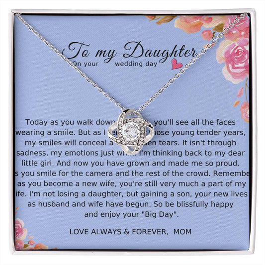 To My Daughter On Your Wedding Day Perfect Gift | Stunning Necklace For Daughter On Wedding Day