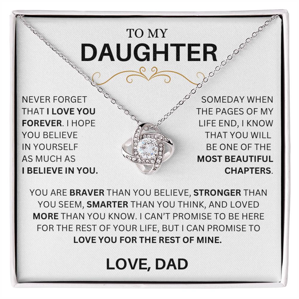 To My Daughter Love Dad Necklace Gift | Stunning Necklace with Meaning ...