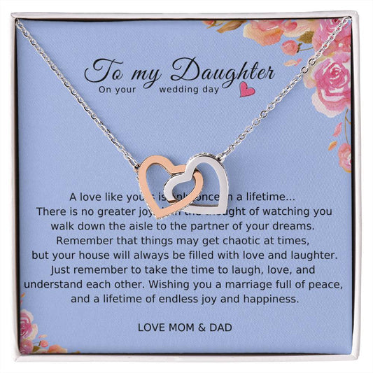 To My Daughter On Your Wedding Day Gift | Stunning Necklace For Daughter Bride