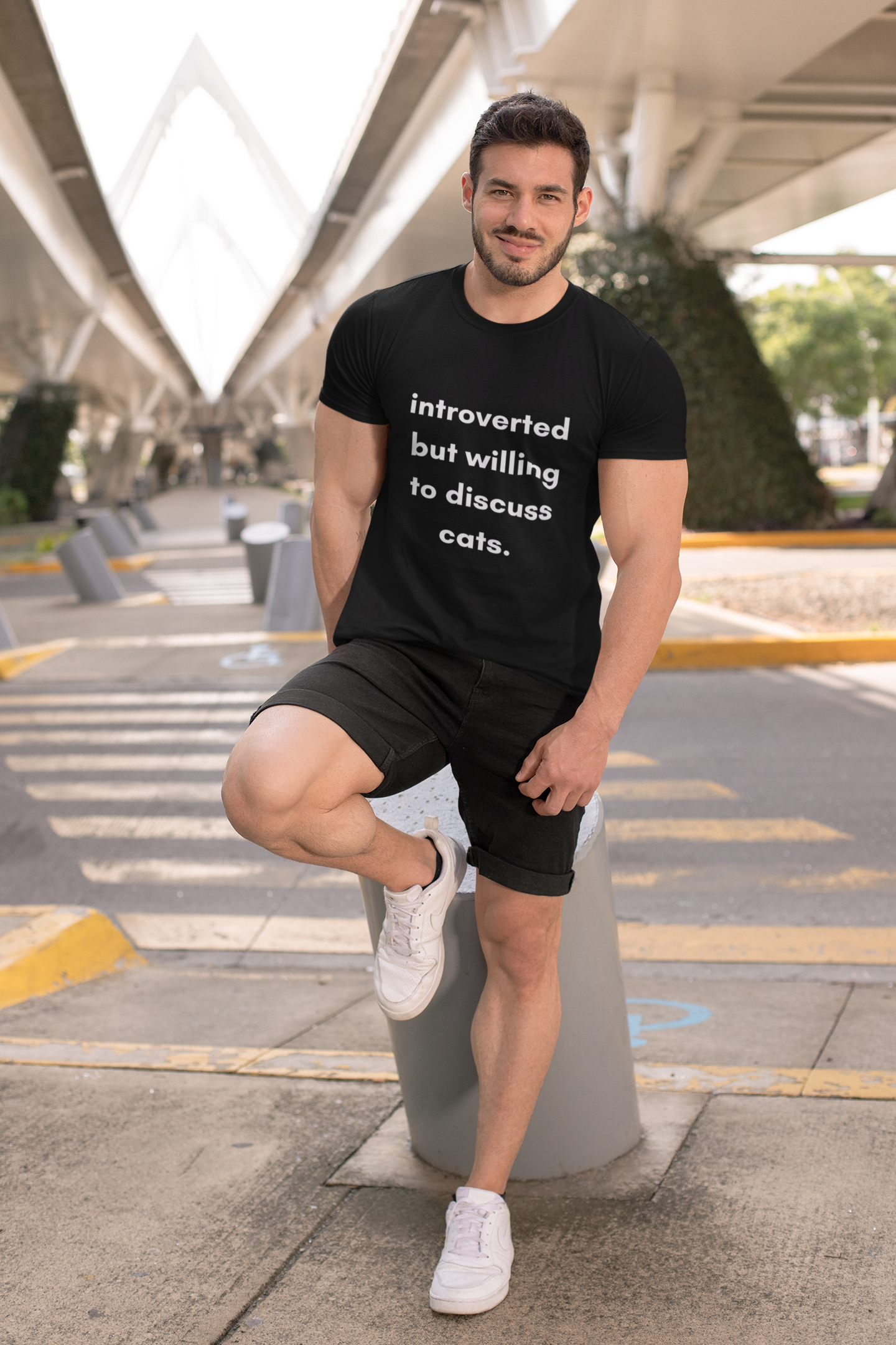 Introverted Cat Short Sleeve Tee | Perfect Gift For Cat Lovers