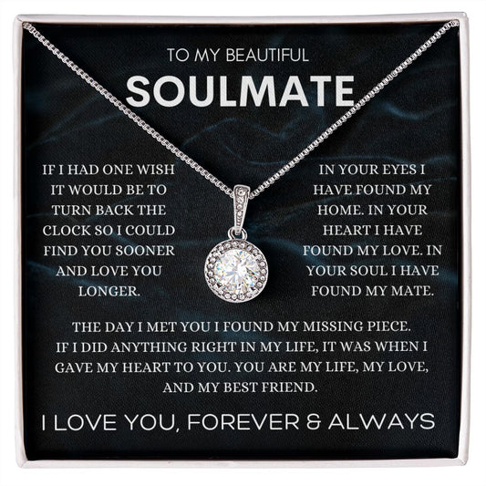 To My Soulmate Necklace Gift | Soulmate Gift | Stunning Anniversary Gift