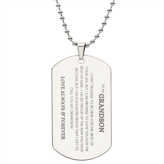 Grandson Dog Tag | Perfect Gift For Grandson