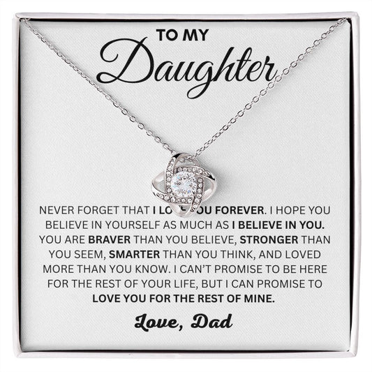 To My Daughter Necklace | Stunning Gift for Daughter | Perfect Gift for Her