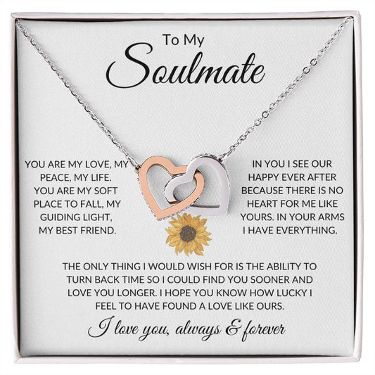 Interlocking Hearts Necklace Gift for Your Soulmate