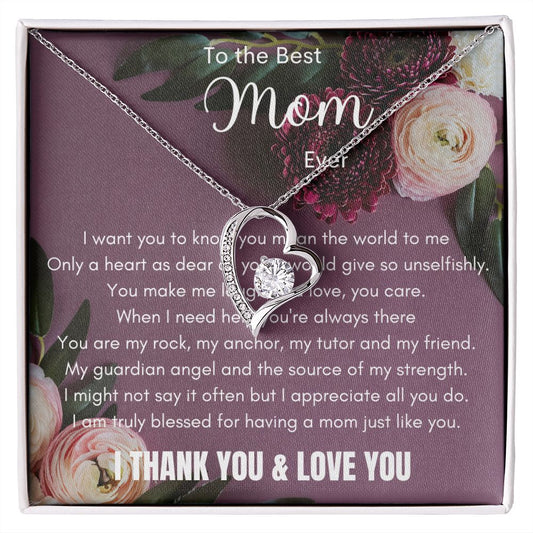 Best Mom Ever Gift | Stunning Gift for Mothers Day | Beautiful Necklace for Mom